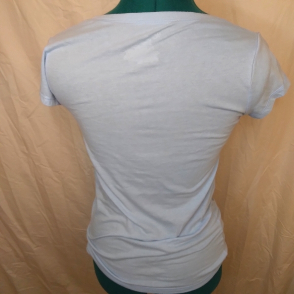 Lt. Blue Babydoll Tee Women's Small | No Boundaries - Picture 4 of 5
